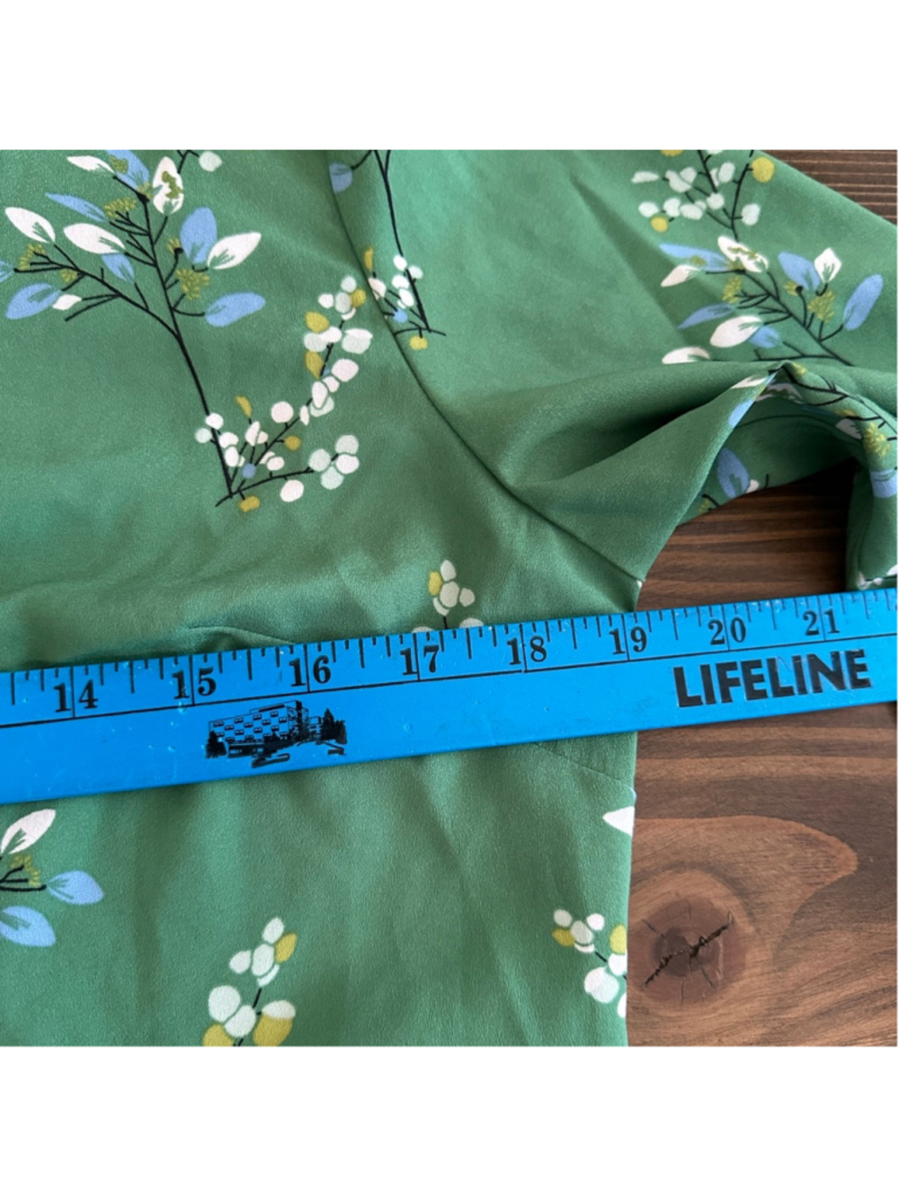 Women’s LOFT Green Floral Long Sleeve Dress Size 12 NWT - Picture 10 of 10